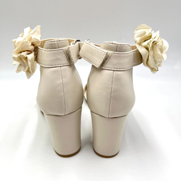 9.5W 9.5 WIDE WIDTH Lifestride Adore Me Cream Bone Ivory Dress Sandals Shoes - Picture 6 of 12